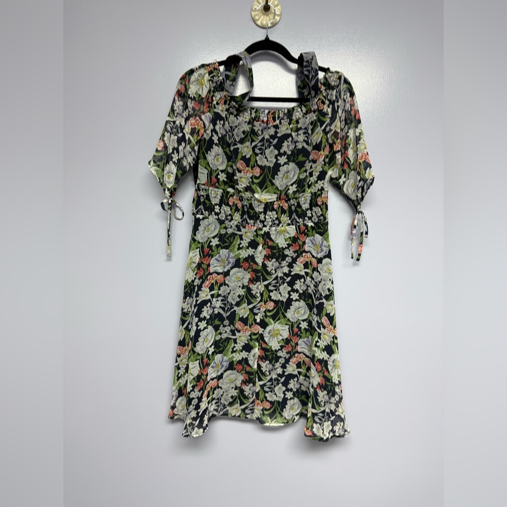 NWT Sam Edelman Floral Off-Shoulder w/removable straps Dress 10 - Picture 4 of 15